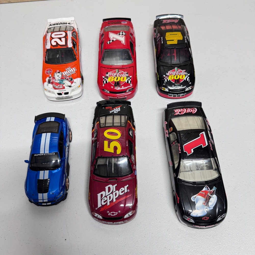 Limited Edition Action Racing 1:24 Diecast Car Lot NASCAR Coca-Cola & Dr Pepper